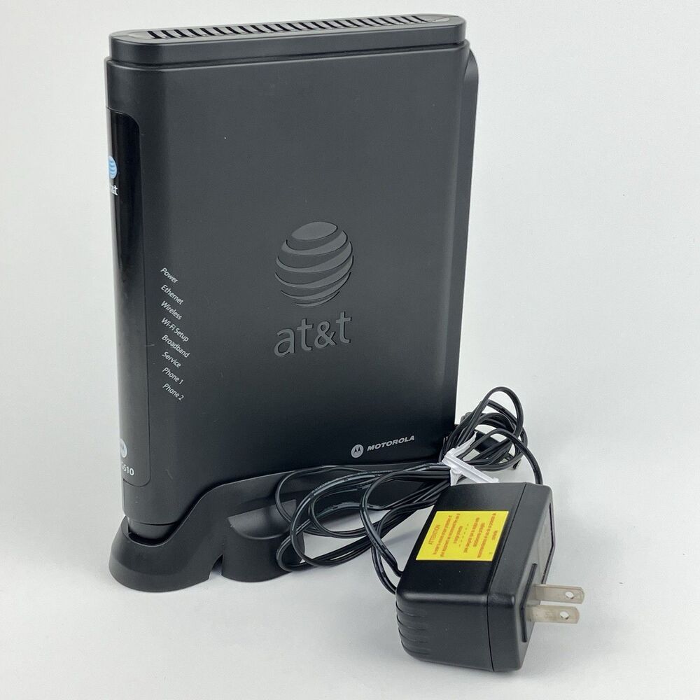 AT&T Motorola NVG510 Wireless Modem & WIFI Router Gateway Internet